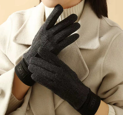 Winter Cashmere Gloves for Women Warm Touch Screen Gloves Cold Protection Full Finger Mittens Outdoor Cycling Thick Woolen Glove