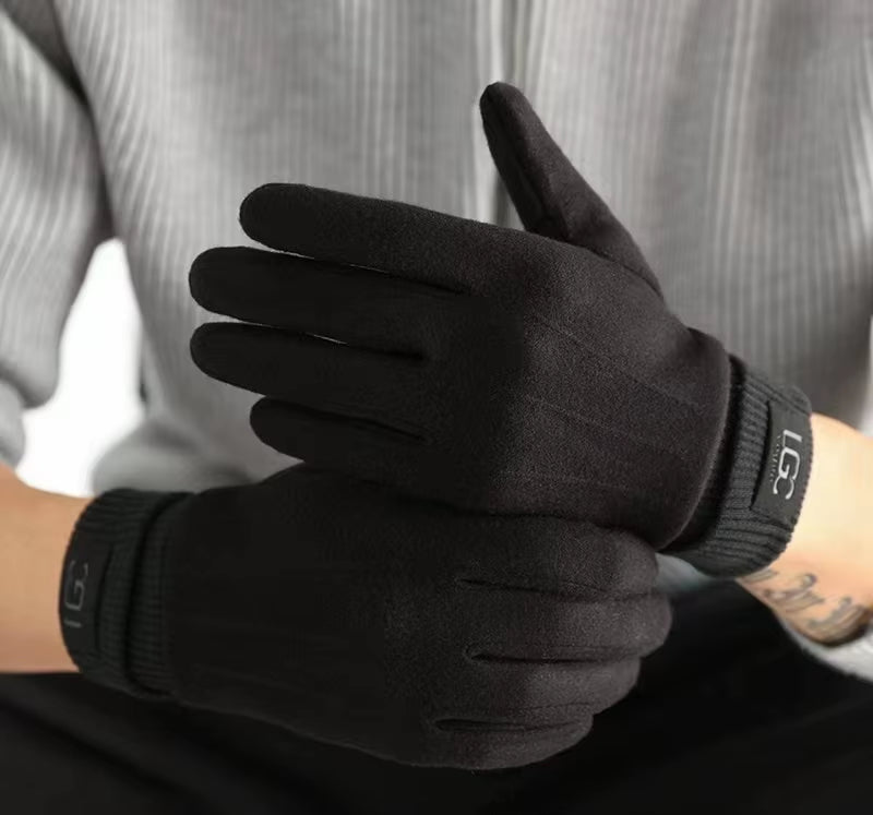 Winter Cashmere Gloves for Women Warm Touch Screen Gloves Cold Protection Full Finger Mittens Outdoor Cycling Thick Woolen Glove